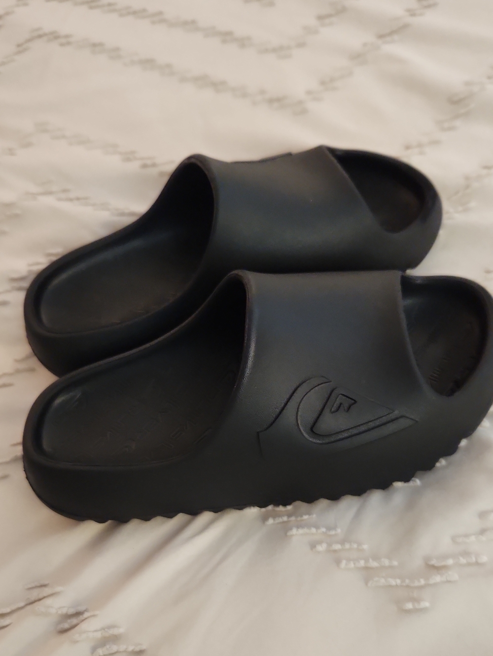 Boys Quiksilver Black Slide Sandals